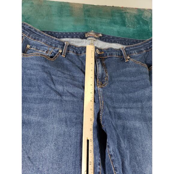 Torrid Jeans Size 18 Womens Blue Stretch Denim Plus Mid Rise Boyfriend Straight - Picture 7 of 12
